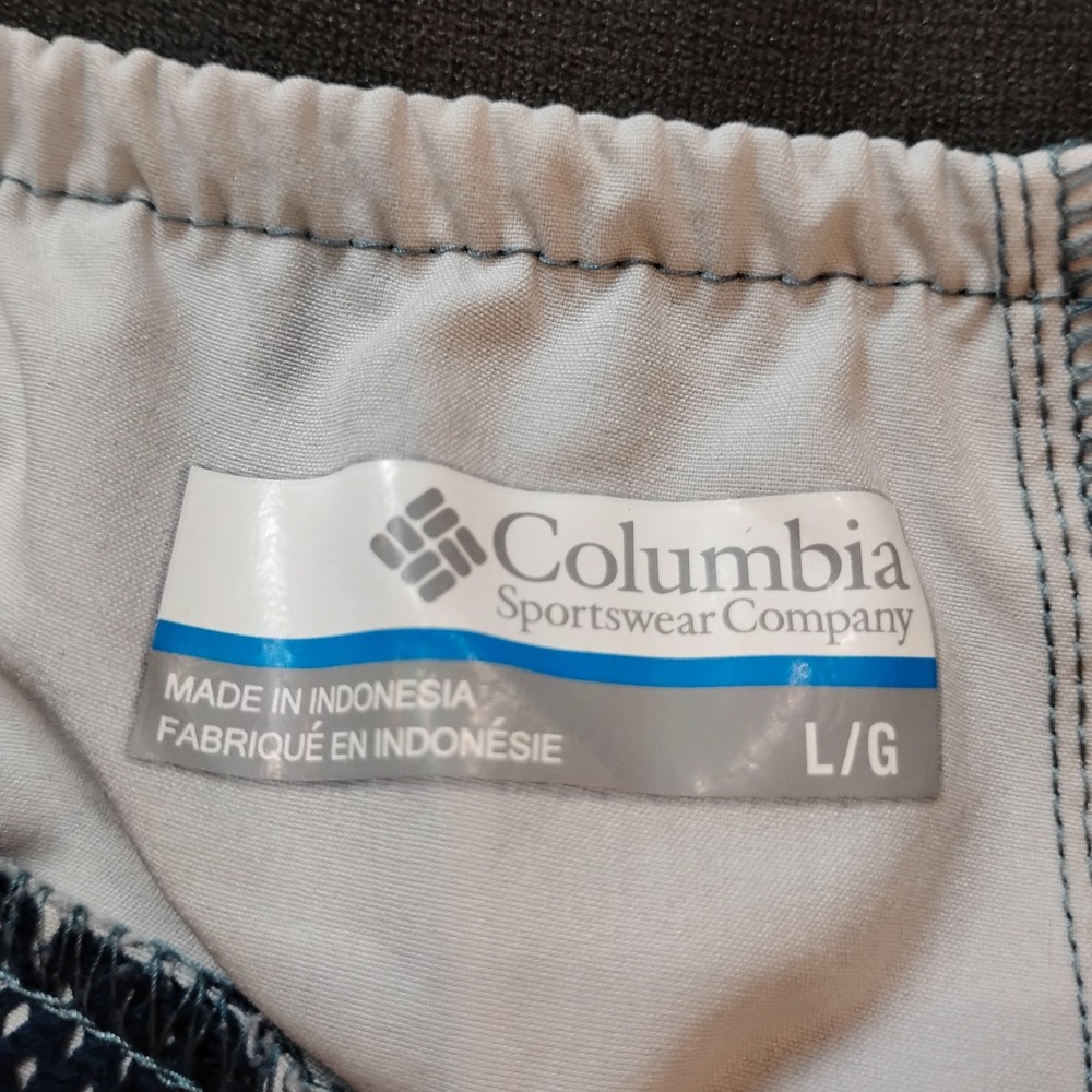 Columbia Shorts Men's Large Green Gray Performance Gear Outdoor Hiking Stretch - Picture 2 of 10